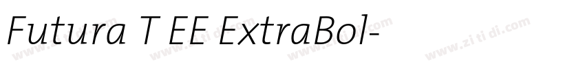 Futura T EE ExtraBol字体转换
